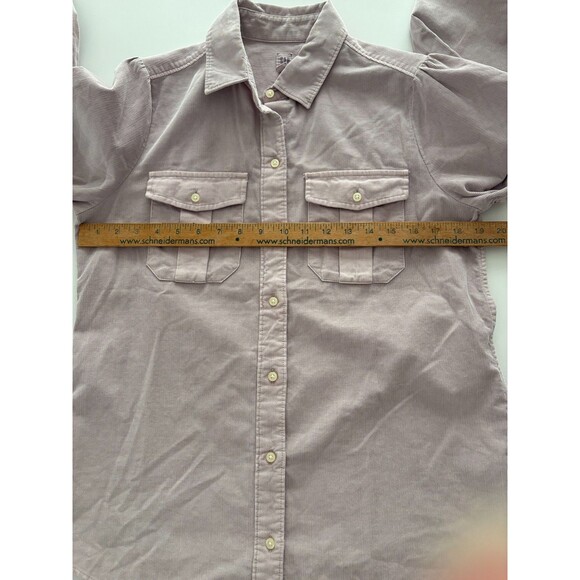 GAP Corduroy Shirt Size M Purple Orchid Utility Button Down Mini Cord - Picture 9 of 16